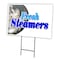 Signmission Fresh Steamers Yard Sign & Stake outdoor plastic coroplast window, C-1216 Fresh Steamers C-1216 Fresh Steamers - alternate 1